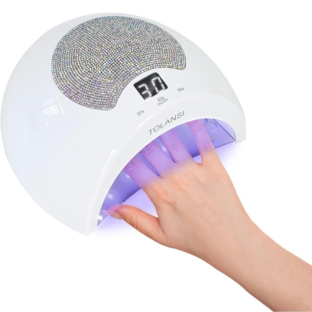 NIB New Tolansi 48W UV Light Bling Cordless Nail Lamp in White - Picture 15 of 15